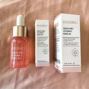 Biossance Travel Size Squalane Vitamin C Rose Oil Trio Brand New